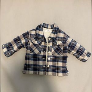 Zara Plaid Sherpa Jacket- 9-12months